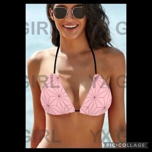Pink and Black bikini two-piece swimsuit.39
